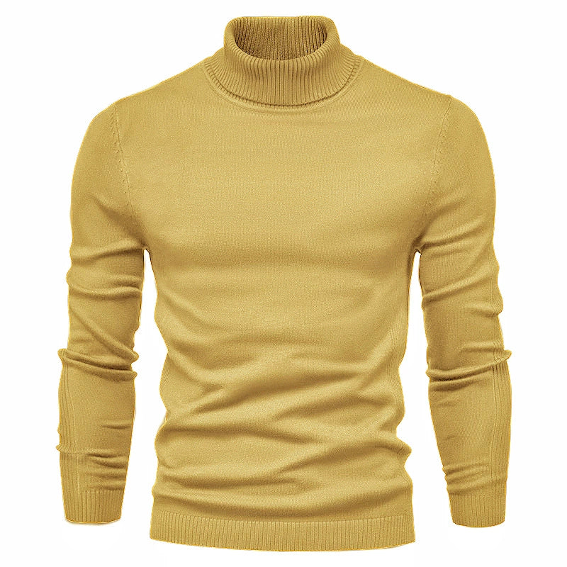 Men's Premium Cozy Knit Turtleneck Sweater