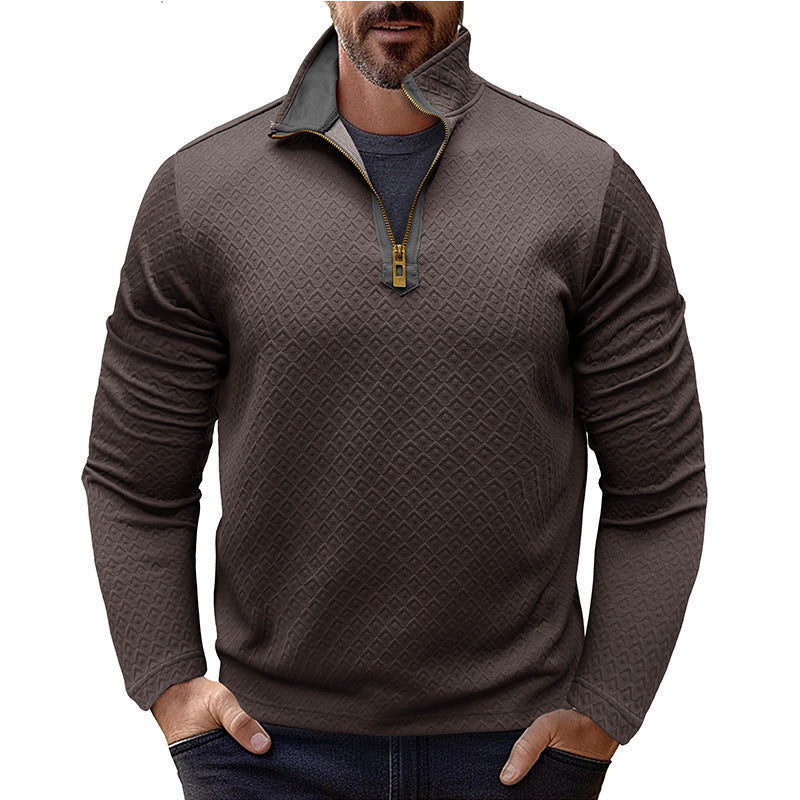 Men's Premium Stylish Long-Sleeve Stand-Collar Sweatshirt