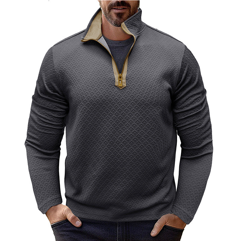 Men's Premium Stylish Long-Sleeve Stand-Collar Sweatshirt