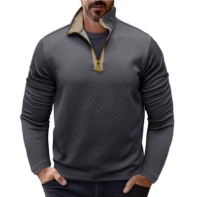 Men's Premium Stylish Long-Sleeve Stand-Collar Sweatshirt