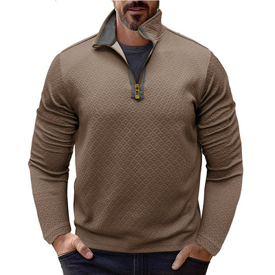Men's Premium Stylish Long-Sleeve Stand-Collar Sweatshirt
