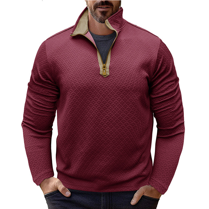 Men's Premium Stylish Long-Sleeve Stand-Collar Sweatshirt