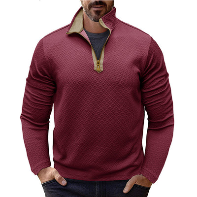 Men's Premium Stylish Long-Sleeve Stand-Collar Sweatshirt