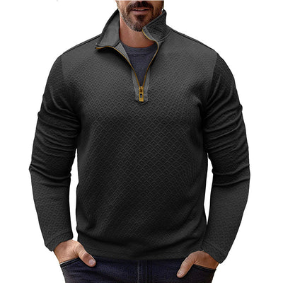Men's Premium Stylish Long-Sleeve Stand-Collar Sweatshirt