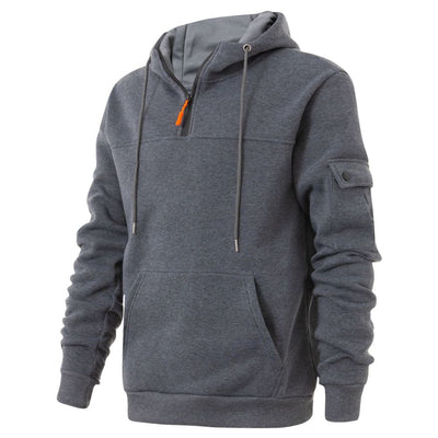 Men's Premium Warm Utility Zip-Up Hoodie