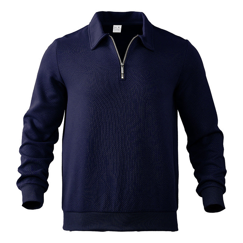 Men’s Stylish Cozy Versatile Quarter-Zip Pullover Sweatshirt