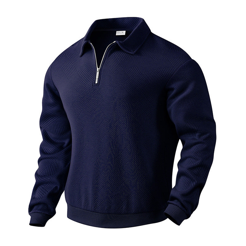 Men’s Stylish Cozy Versatile Quarter-Zip Pullover Sweatshirt