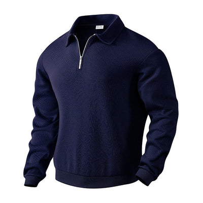 Men’s Stylish Cozy Versatile Quarter-Zip Pullover Sweatshirt