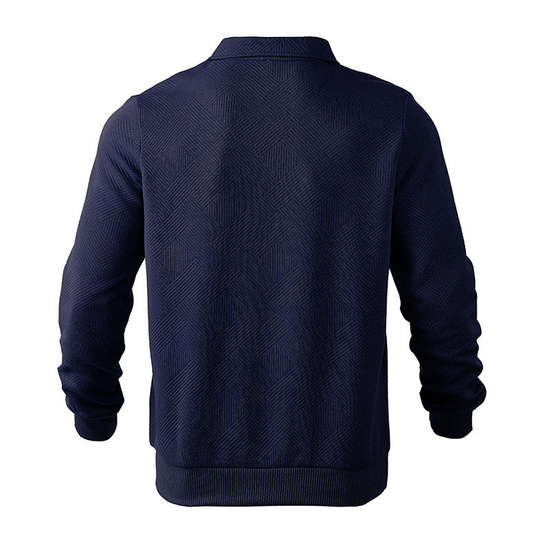 Men’s Stylish Cozy Versatile Quarter-Zip Pullover Sweatshirt