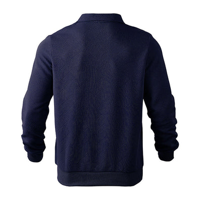 Men’s Stylish Cozy Versatile Quarter-Zip Pullover Sweatshirt