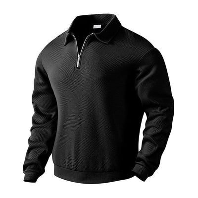Men’s Stylish Cozy Versatile Quarter-Zip Pullover Sweatshirt