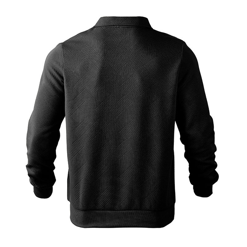 Men’s Stylish Cozy Versatile Quarter-Zip Pullover Sweatshirt
