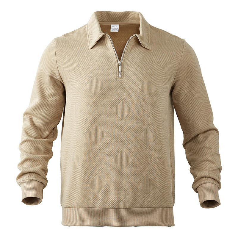 Men’s Stylish Cozy Versatile Quarter-Zip Pullover Sweatshirt