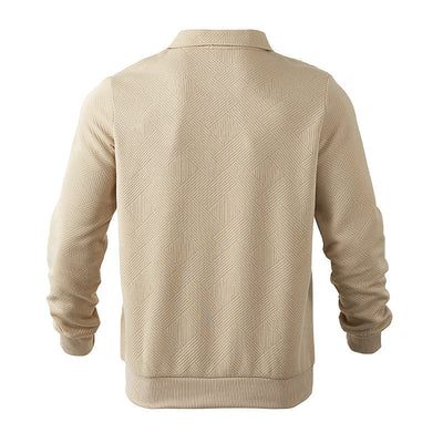 Men’s Stylish Cozy Versatile Quarter-Zip Pullover Sweatshirt