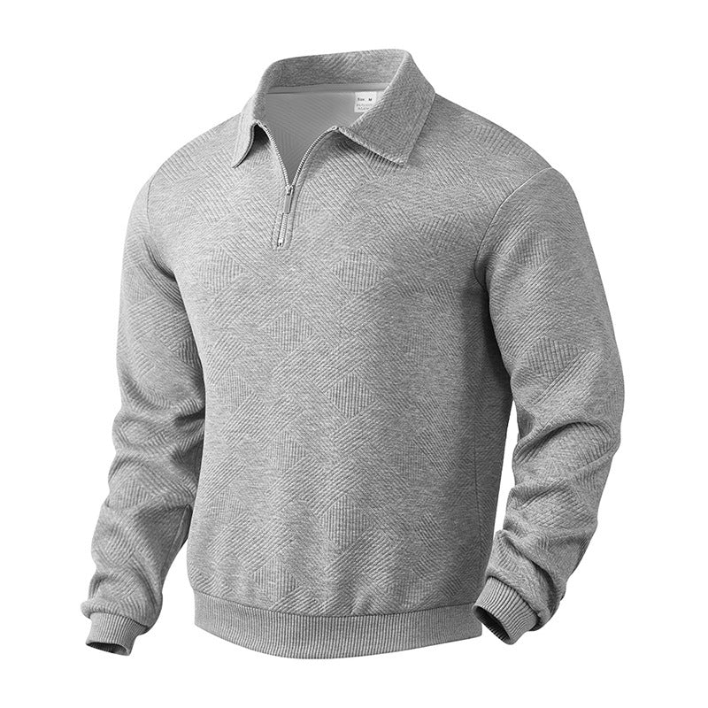 Men’s Stylish Cozy Versatile Quarter-Zip Pullover Sweatshirt