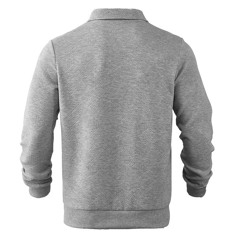 Men’s Stylish Cozy Versatile Quarter-Zip Pullover Sweatshirt
