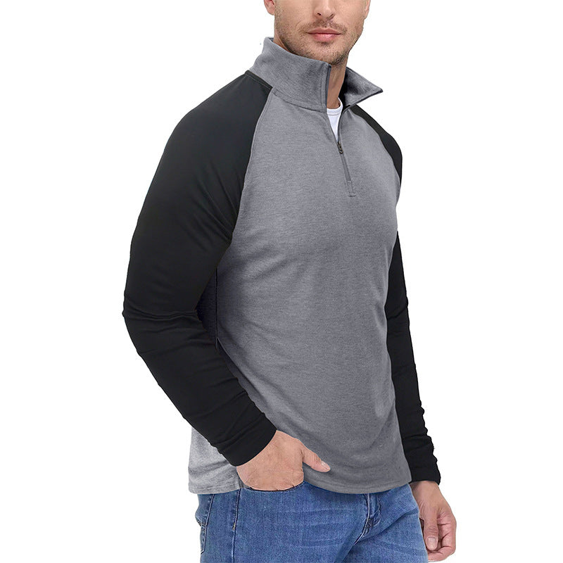 Men’s Versatile Sporty Style Quarter-Zip Pullover