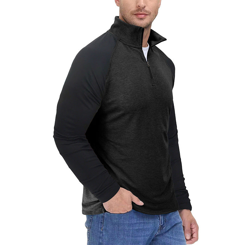 Men’s Versatile Sporty Style Quarter-Zip Pullover