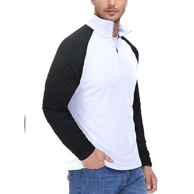 Men’s Versatile Sporty Style Quarter-Zip Pullover