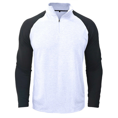 Men’s Versatile Sporty Style Quarter-Zip Pullover