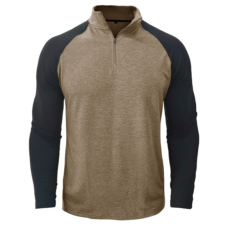Men’s Versatile Sporty Style Quarter-Zip Pullover