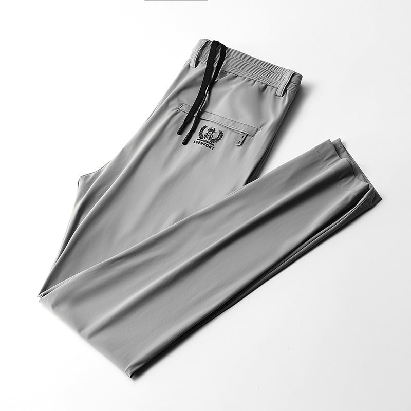 Men's Stretch Business Ice Silk Trousers