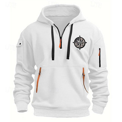 Men's Casual Sports Multi-Zip Hoodie