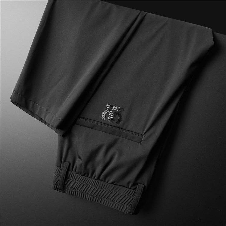 Men's Stretch Business Ice Silk Trousers