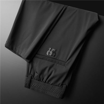 Men's Stretch Business Ice Silk Trousers