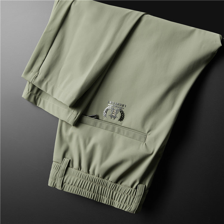 Men's Stretch Business Ice Silk Trousers