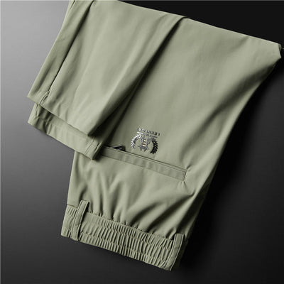 Men's Stretch Business Ice Silk Trousers