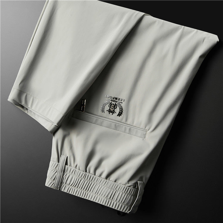 Men's Stretch Business Ice Silk Trousers