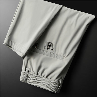Men's Stretch Business Ice Silk Trousers