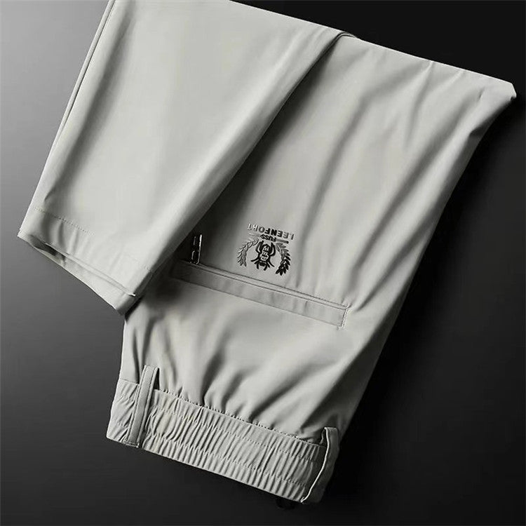 Men's Stretch Business Ice Silk Trousers