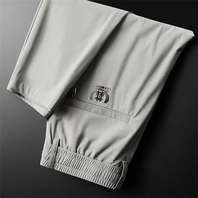 Men's Stretch Business Ice Silk Trousers