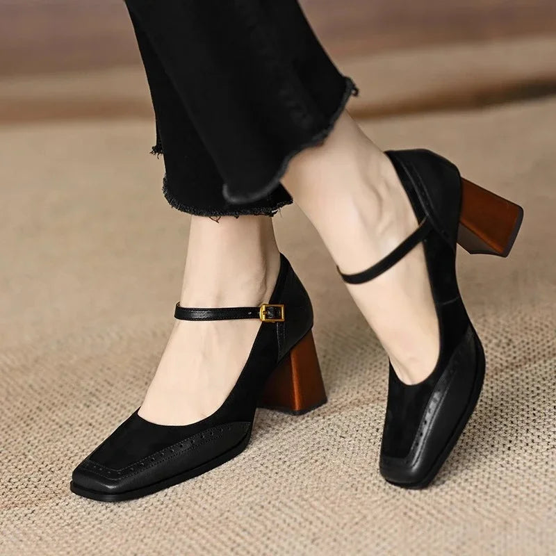 Lydelle — Leather Block Heels