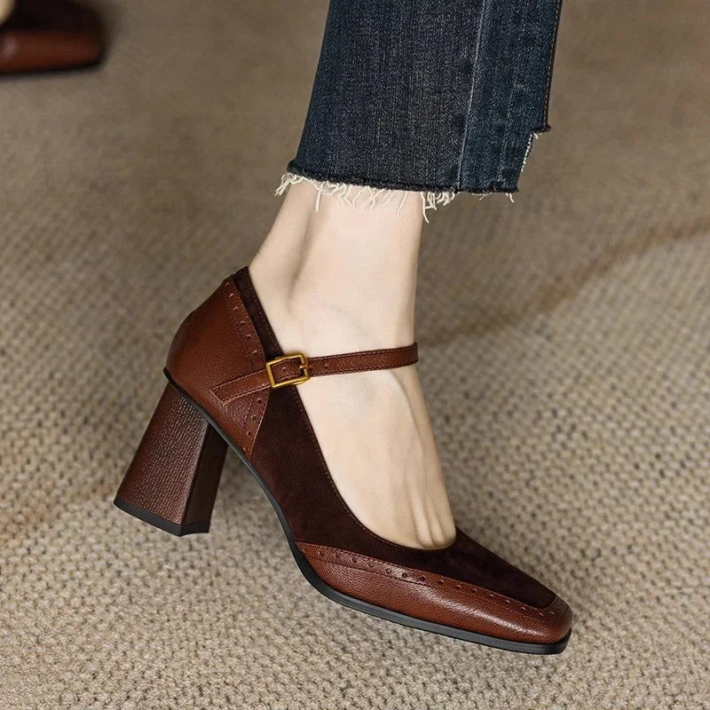 Lydelle — Leather Block Heels