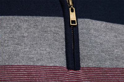 Men's Cotton Quarter-Zip Sweater