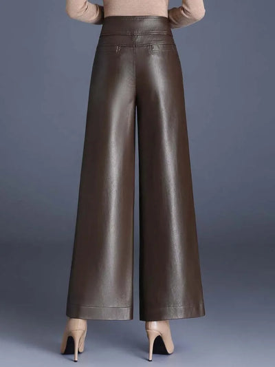 Lunara Leather Elegance Trousers