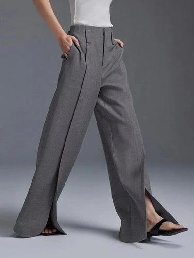 LUMIÈRE — Wide-Leg Trousers