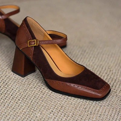 Lydelle — Leather Block Heels