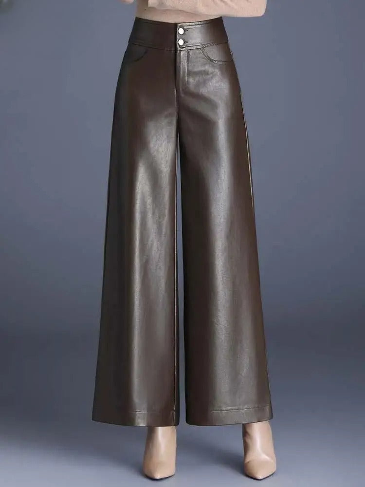 Lunara Leather Elegance Trousers