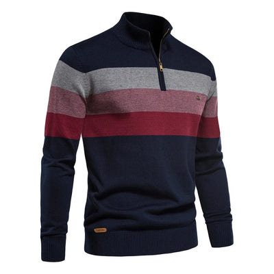 Men's Cotton Quarter-Zip Sweater
