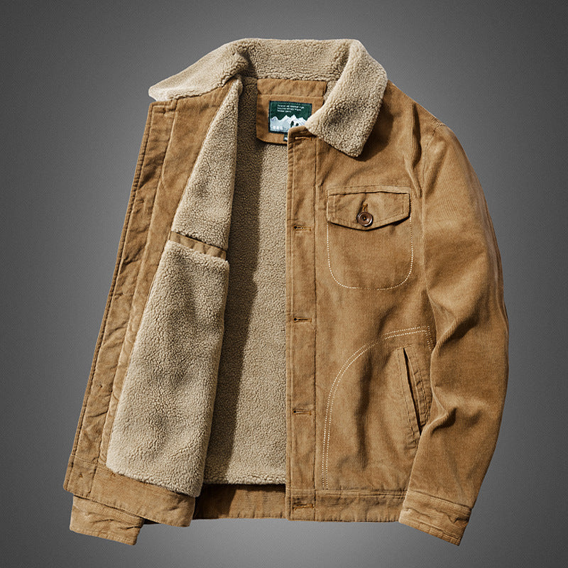 AURORA — Sherpa-Lined Corduroy Jacket