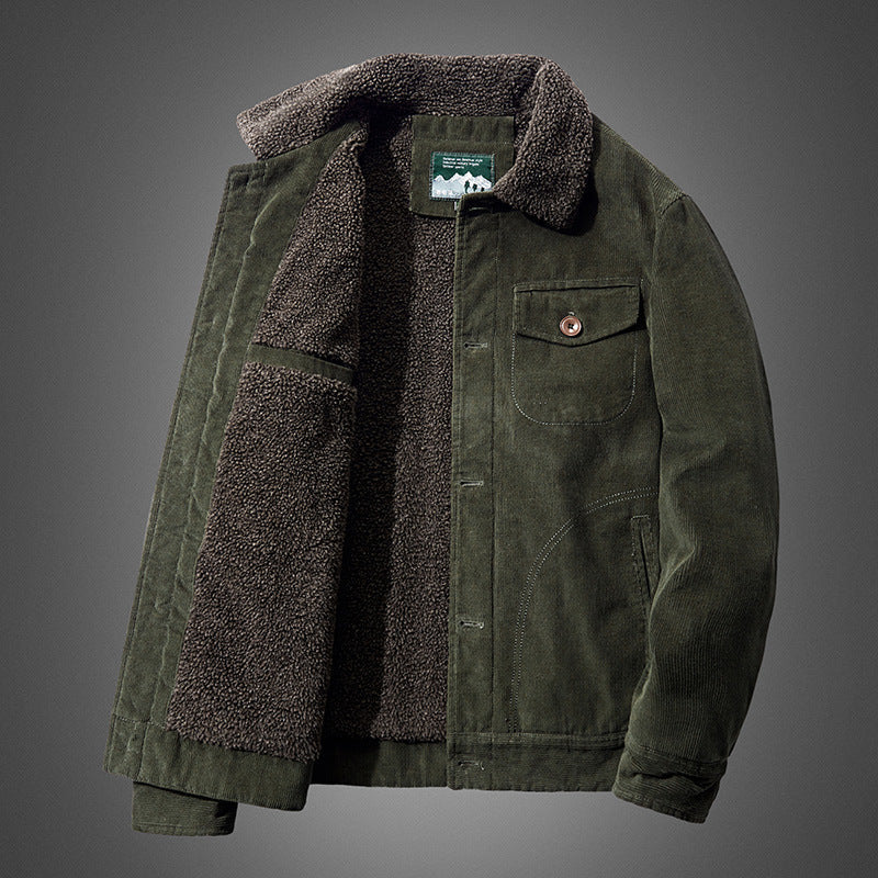 AURORA — Sherpa-Lined Corduroy Jacket