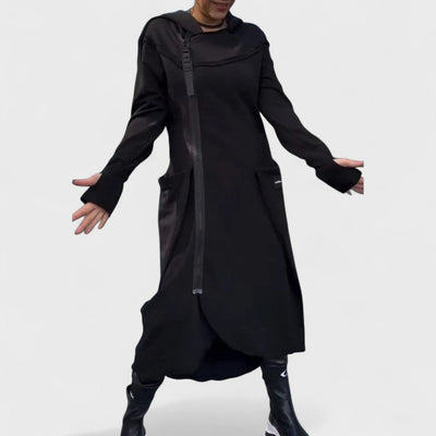 Maren Luxe™ | Long Zip Hooded Coat