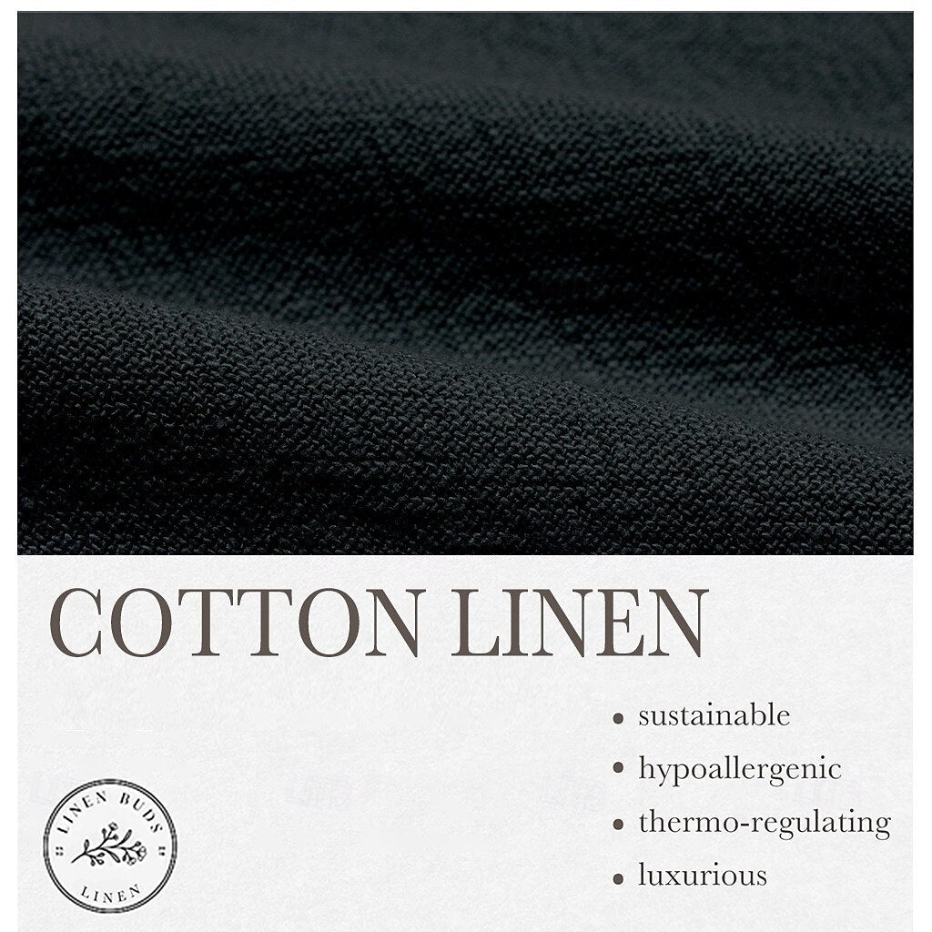 Cotton Linen Plain Casual Pants
