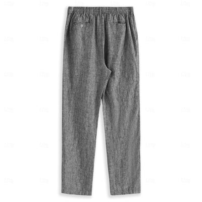 Men's Linen Pants Trousers Casual Pants