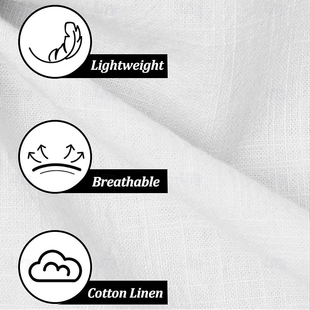 Cotton Linen Solid Color Pants