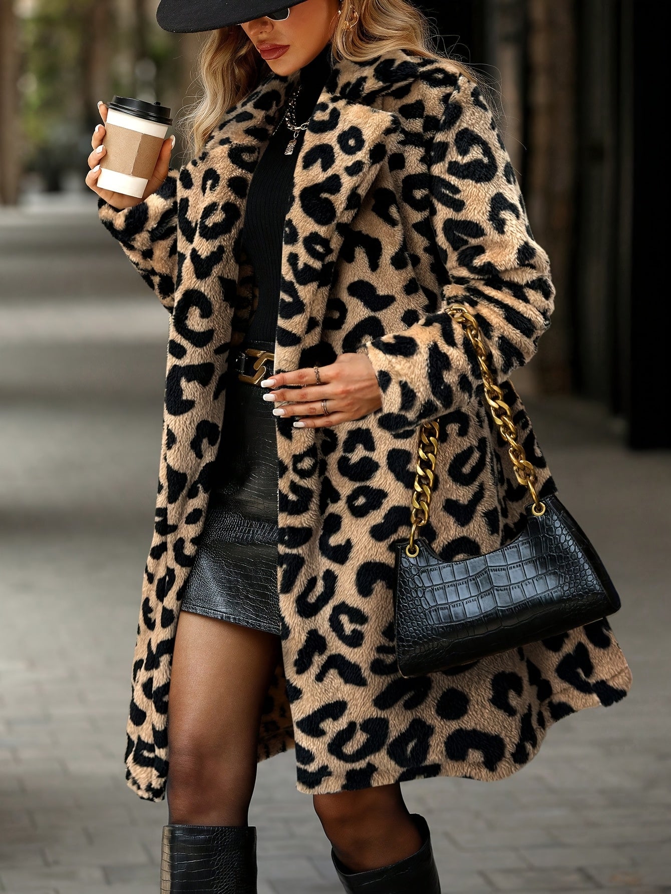 Savara Luxe™ | Leopard Statement Coat